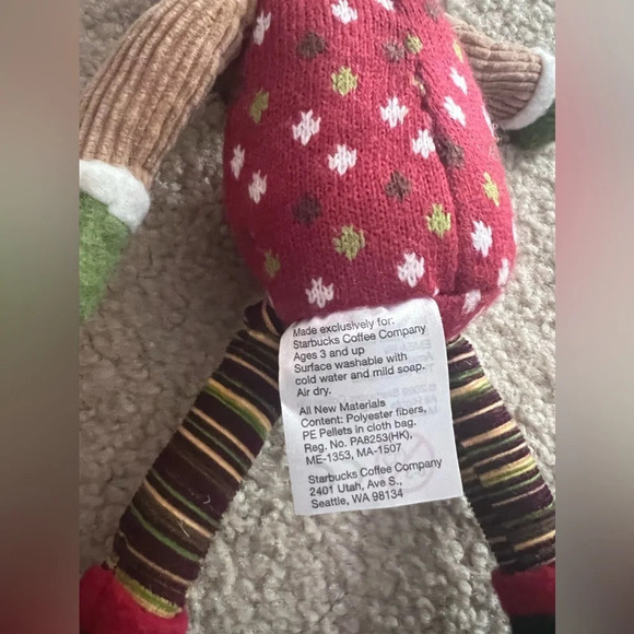 Starbucks Corduroy Reindeer With Scarf & Boots Limited Edition Plush Stuffed Toy - Picture 3 of 4